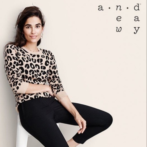 a new day Sweaters - A New Day Leopard Print Sweater Medium